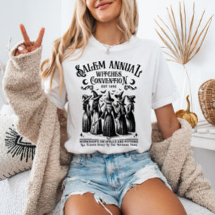 Salem Annual Witches Convention Vintage Witchy  T-Shirt