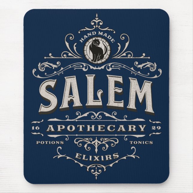 Salem Apothecary Witchcraft Magic Elixirs  Mouse Mat (Front)