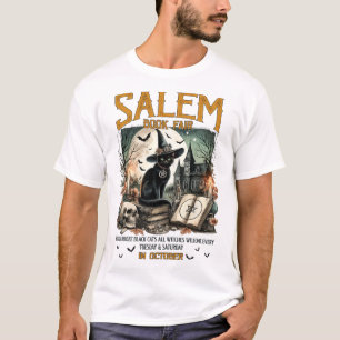 Salem Book Fair Funny Bookish Halloween Spooky Rea T-Shirt