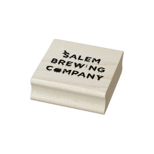 Salem Brewing Company Black Rubber Stamp