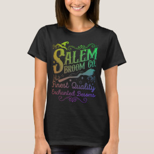 Salem Broom Co Emblem in green purple orange T-Shirt