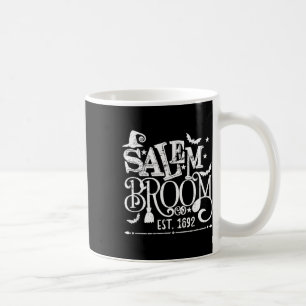 Salem Broom Co Est 1692 Fun Halloween Witch Saying Coffee Mug