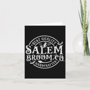 Salem Broom Company Est 1692 Halloween Fun Witch Card