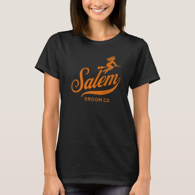 Salem Broom Company  Halloween Witch T-Shirt (Front)