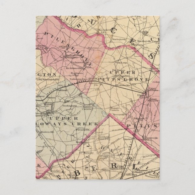 Salem County, NJ Postcard (Front)