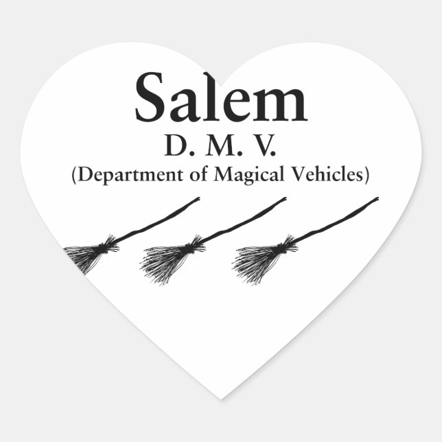 Salem DMV Heart Sticker (Front)