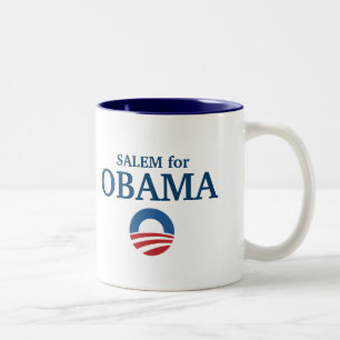 SALEM for Obama custom your city personalised Two-Tone Coffee Mug
