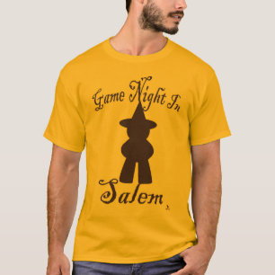 Salem Game Night Funny Travel Gaming Art T-Shirt