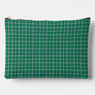 Salem Green and White Plaid Accessory Pouch