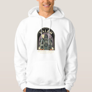 Salem Haunted Library Halloween Design_1 Hoodie