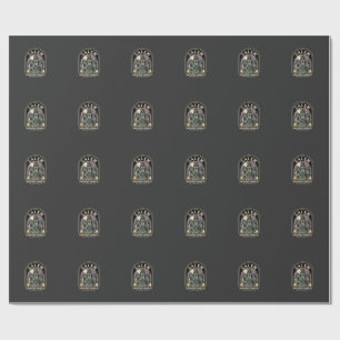 Salem Haunted Library Halloween Design_1 Wrapping Paper