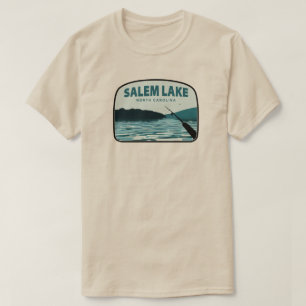 Salem Lake North Carolina Fishing Rod T-Shirt