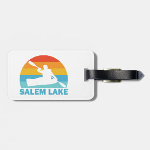 Salem Lake North Carolina Kayak Luggage Tag