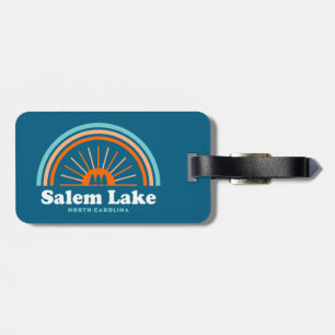 Salem Lake North Carolina Rainbow Luggage Tag