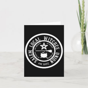 Salem Local Witches Union Est 1692 Halloween Card