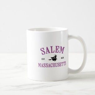 Salem Machusetts Witch Flying Broomstick Halloween Coffee Mug