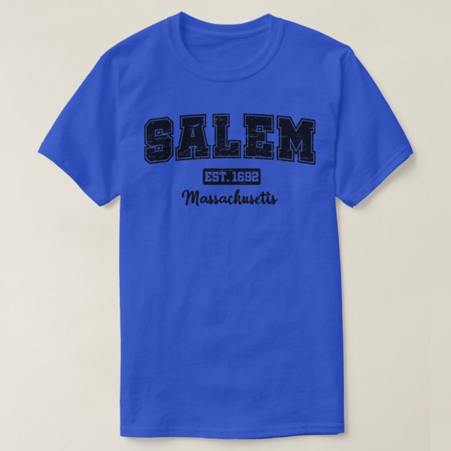 Salem Massachusetts 1692 blk  T-Shirt (Design Front)