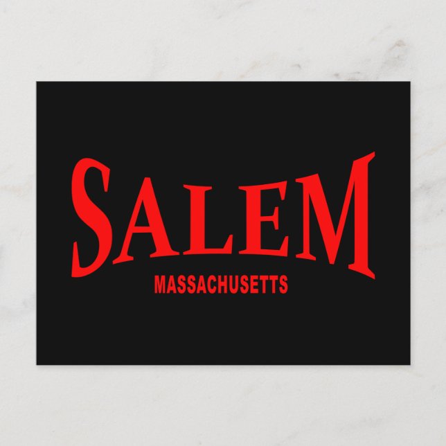 Salem Massachusetts - red Postcard (Front)