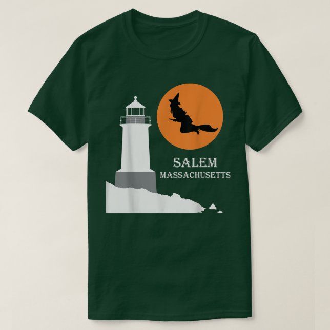Salem, Massachusetts Witch Shirt (Design Front)