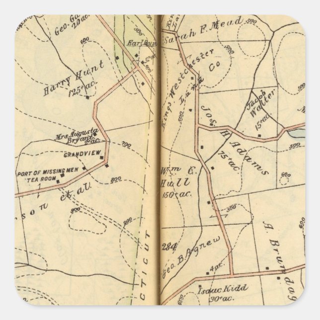 Salem, New York Square Sticker (Front)