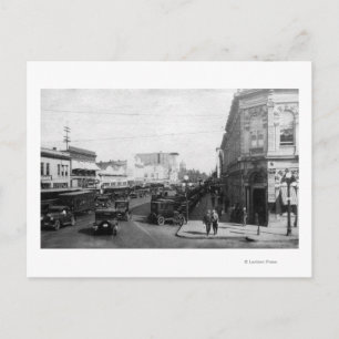 Salem, OR Town View on State Street Photograph Postcard