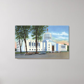 Salem, Oregon - State Capitol Building View Canvas Print