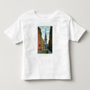 Salem Street View of Old North Church Bldg # 2 Toddler T-Shirt