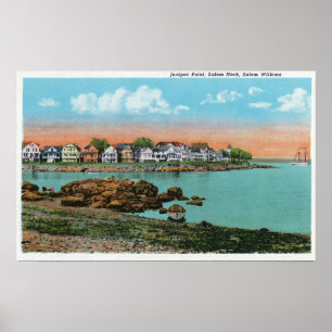 Salem Willows View of Juniper Point and Salem Poster