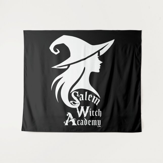 Salem Witch Academy Wiccan Witches Halloween Party Tapestry (Front (Horizontal))