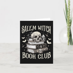 Salem Witch Book Club Halloween  Card