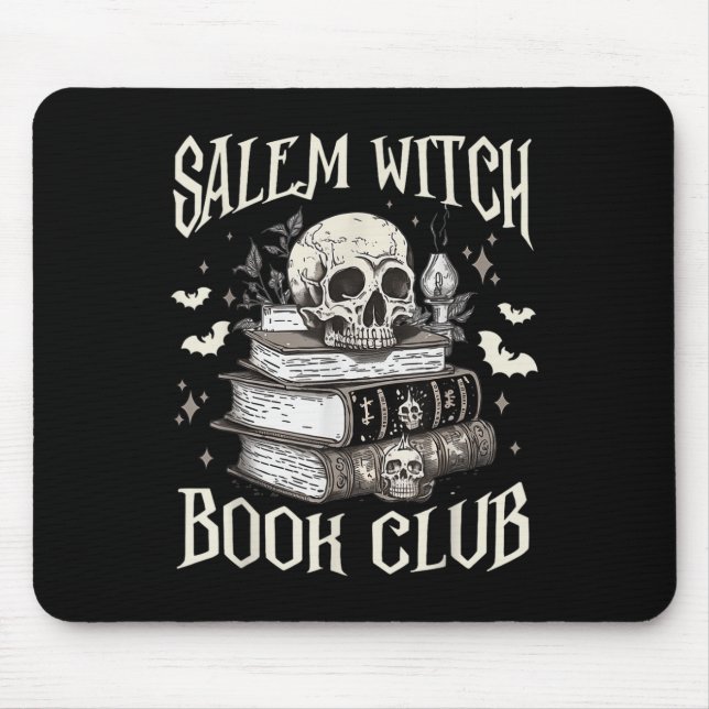 Salem Witch Book Club Halloween  Mouse Mat (Front)