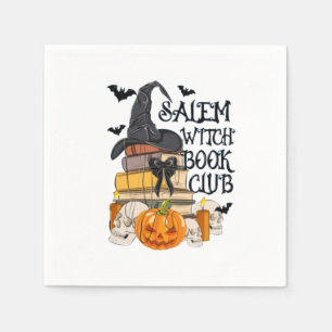 Salem Witch Book Club Halloween Napkin