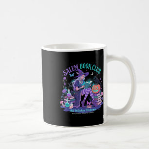 Salem Witch Book Club Halloween Reading Book Lover Coffee Mug