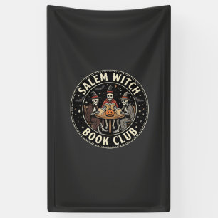 Salem Witch Book Club Halloween Skeleton Design_1 Banner