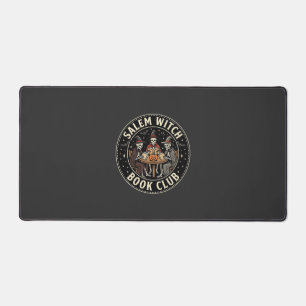 Salem Witch Book Club Halloween Skeleton Design_1 Desk Mat