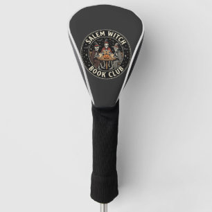 Salem Witch Book Club Halloween Skeleton Design_1 Golf Head Cover