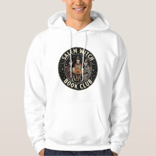 Salem Witch Book Club Halloween Skeleton Design_1 Hoodie