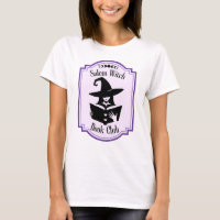 Salem witch book club silhouette book lover purple