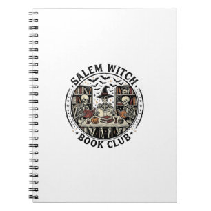 Salem Witch Book Club Vintage Skeleton Halloween S