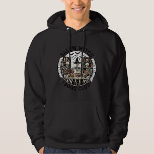 Salem Witch Book Club Vintage Skeleton Halloween S Hoodie