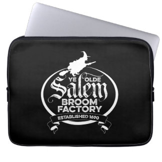 Salem Witch Broom Factory – funny vintage gothic Laptop Sleeve