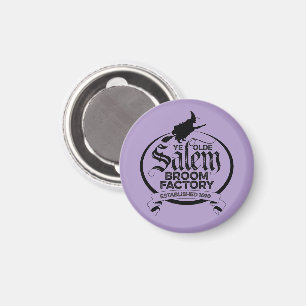 Salem Witch Broom Factory – funny vintage gothic Magnet