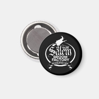 Salem Witch Broom Factory – funny vintage gothic Magnet