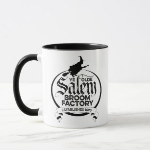 Salem Witch Broom Factory – funny vintage gothic Mug