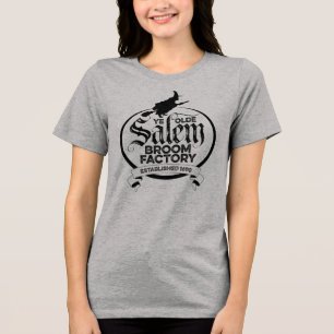Salem Witch Broom Factory – funny vintage gothic Tri-Blend Shirt