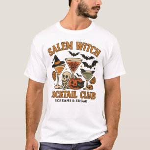 Salem Witch Cocktail Club Scream & Sugar Halloween T-Shirt