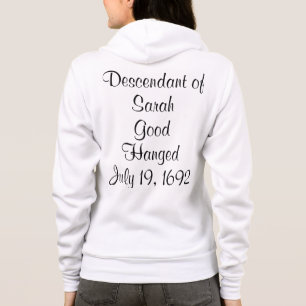 Salem Witch Descendants Bridget Bishop Zip-Up Hood Hoodie