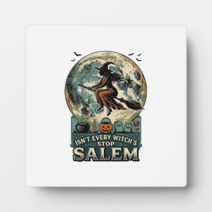 Salem Witch Shirt Vintage Engraving Spooky Humour Plaque