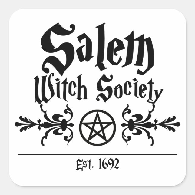 Salem Witch Society Sticker (Front)