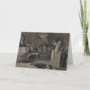 Salem Witch Trial Illustration Card